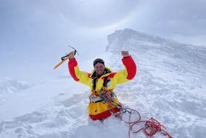 Фотография из архива Рустама Набиева, восхождение на Манаслу, 2021 год